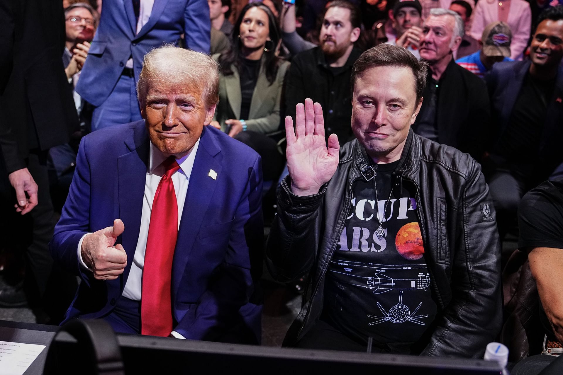 President-elect Donald Trump and Elon Musk at UFC 309 (Image via Getty/@Jeff Bottari)