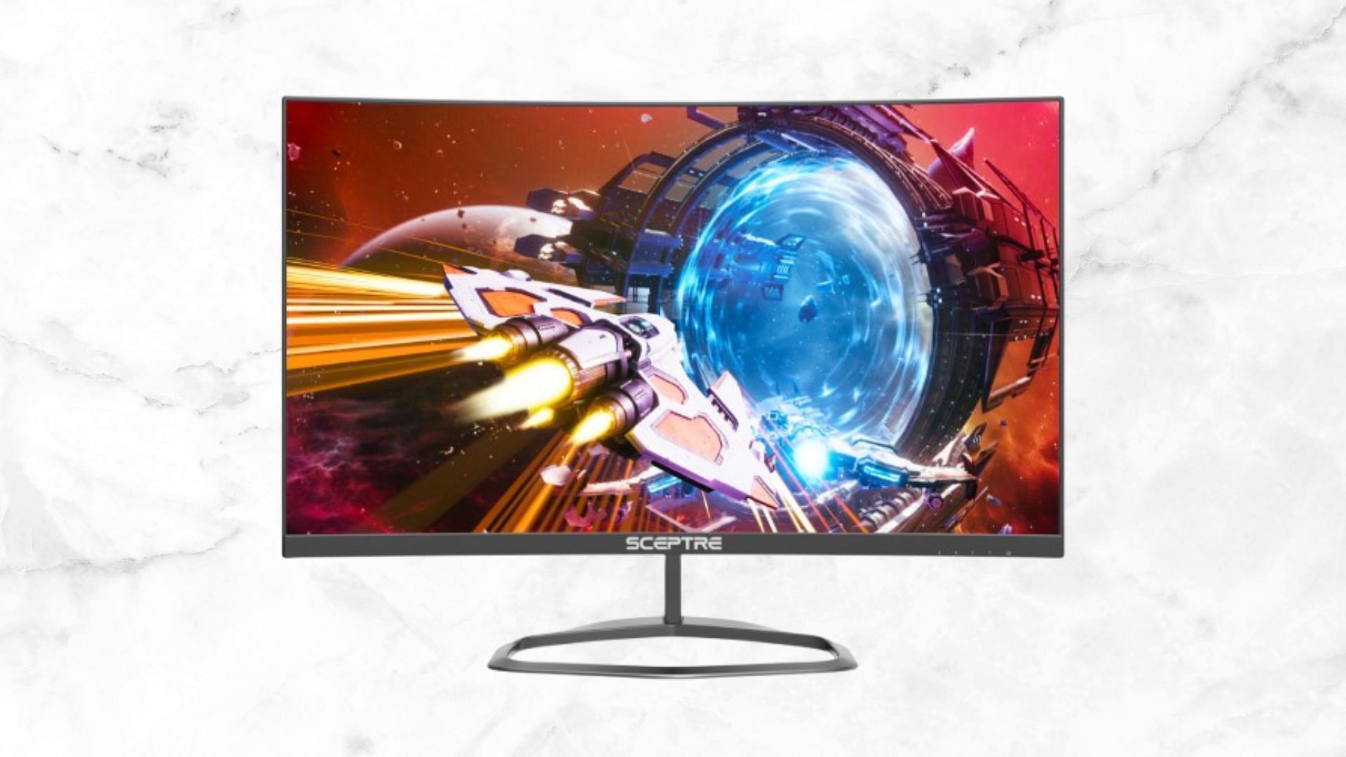 Sceptre 25inch curved gaming monitor available for 118 on Black