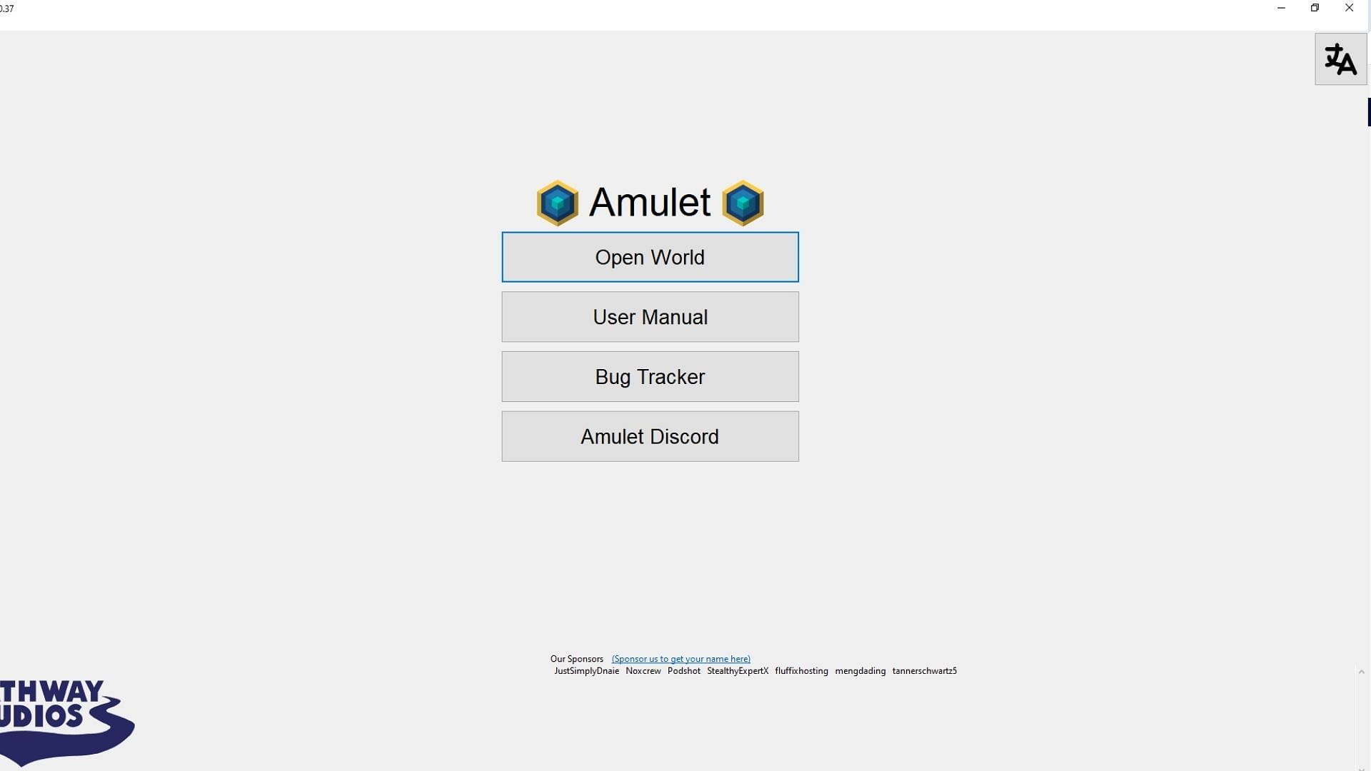 Download and open the Amulet application to reset chunks in Minecraft (Image via Amulet || Mojang)