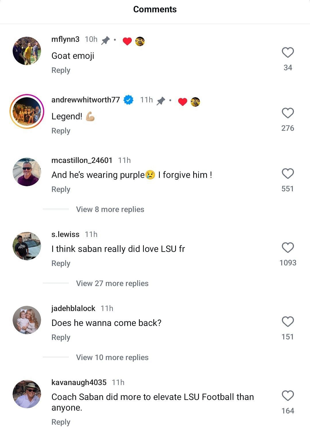 LSU&#039;s IG comments