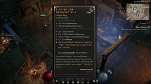 How to get Ring of Midnight Sun in Diablo 4 and its unique effects