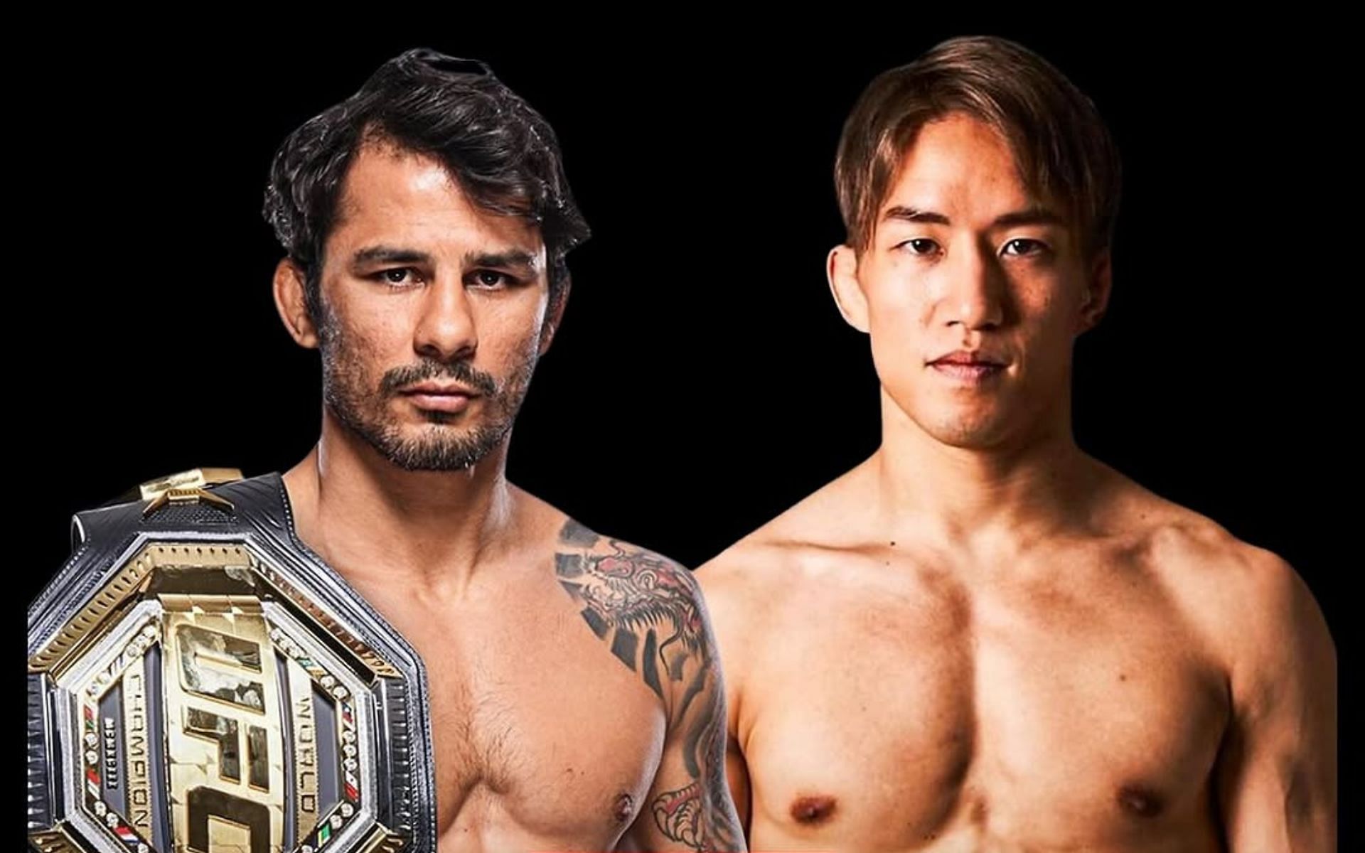 Alexandre Pantoja (left) and Kai Asakura (right) will headline UFC 310 [Image courtesy: @pantoja_oficial on Instagram]