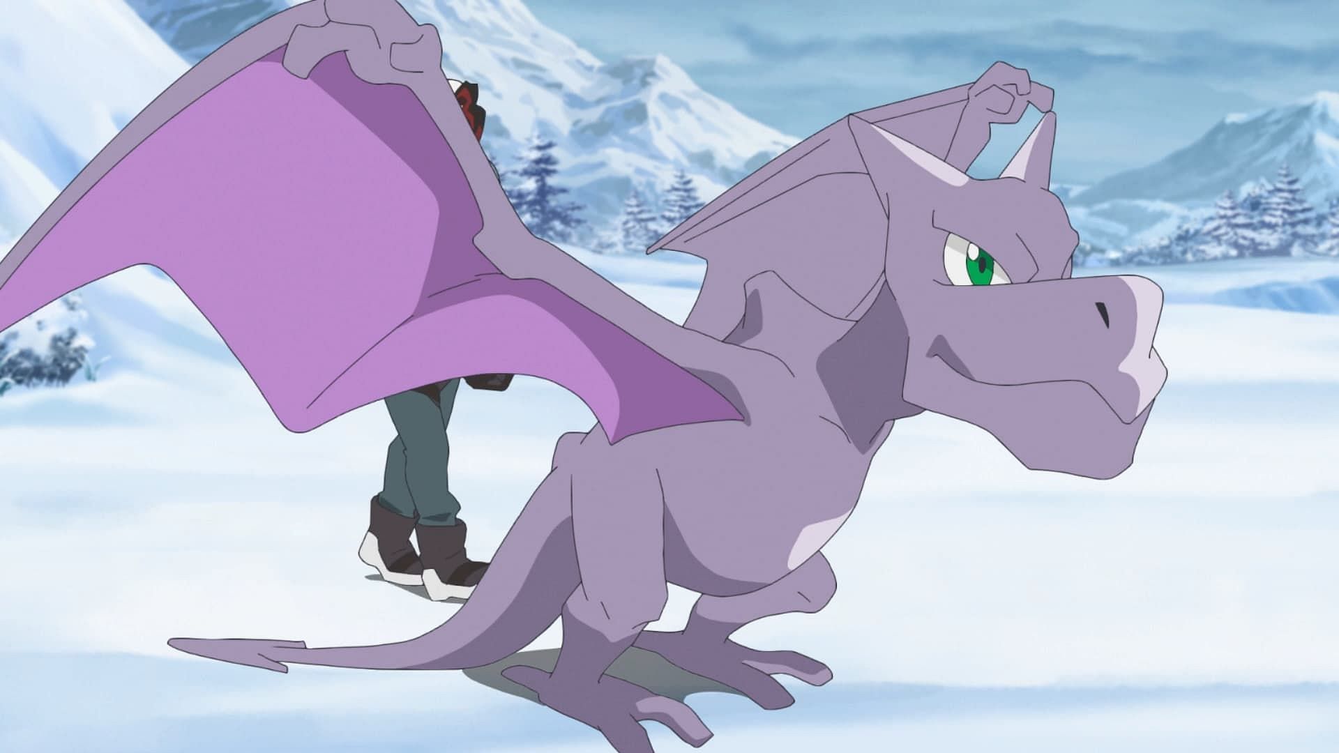 Aerodactyl as seen in the anime (Image via The Pokemon Company)