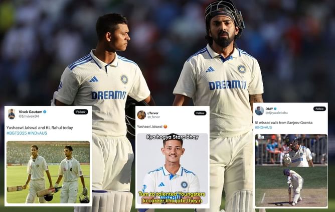 "Keep going tomorrow" - Fans and experts react to Yashasvi Jaiswal-KL Rahul's stunning opening stand on Day 2 of 1st BGT 2024-25 Test