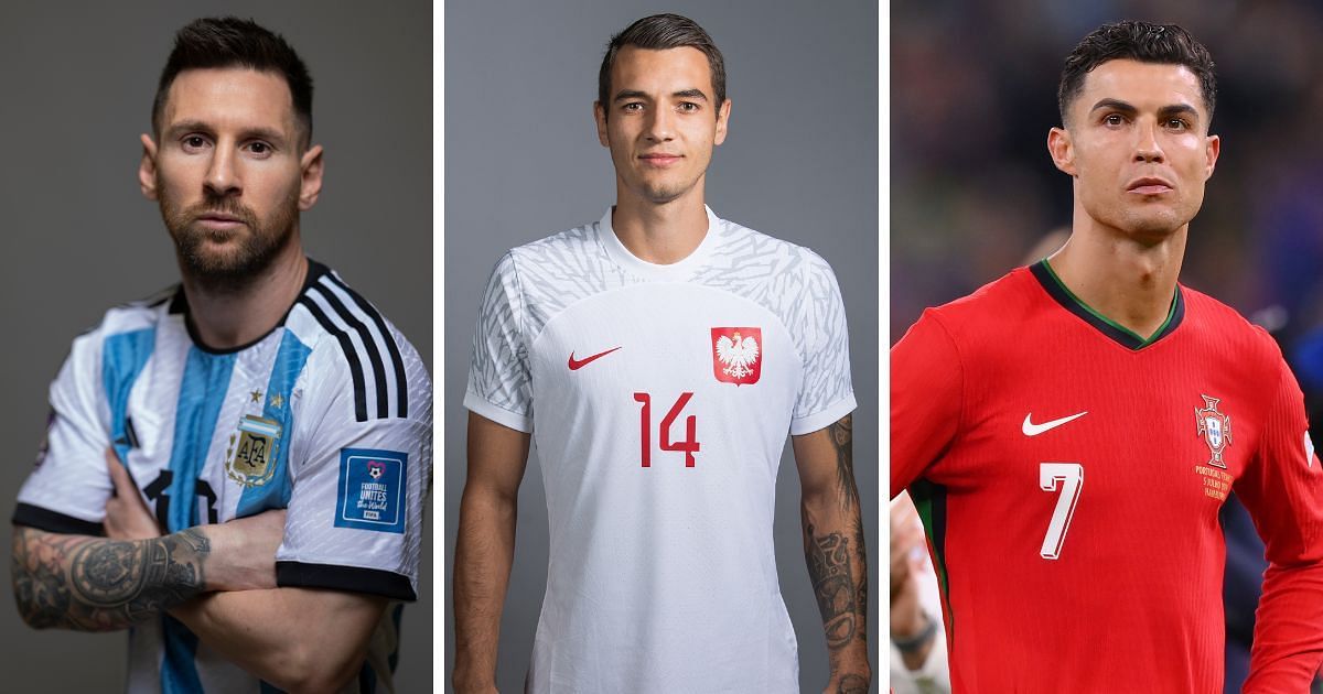 Lionel Messi, Jakub Kiwior and Cristiano Ronaldo