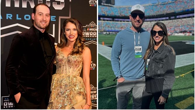 Chase Briscoe playfully teases wife Marissa for fangirling over someone instead of Patrick Mahomes at NFL game
