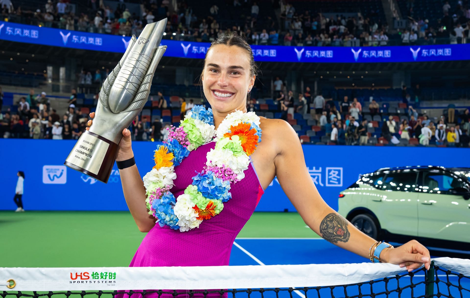 Aryna Sabalenka at the Wuhan Open 2024. (Photo: Getty)