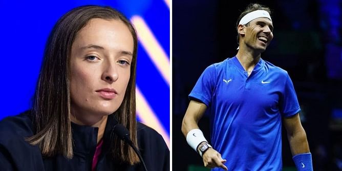 Tennis News Today: Iga Swiatek addresses "tough" doping test row; Rafael Nadal makes first football appearance as a retired tennis player, and more