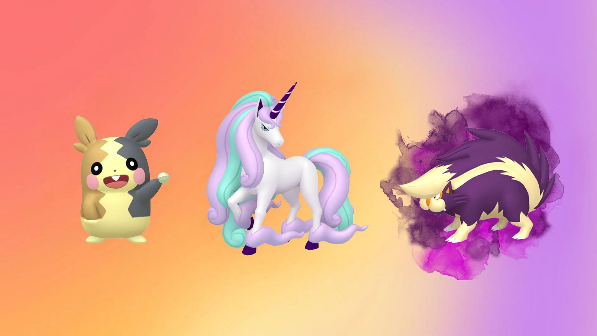 Morpeko, Galarian Rapidash, and Shadow Skuntank (Image via TPC)