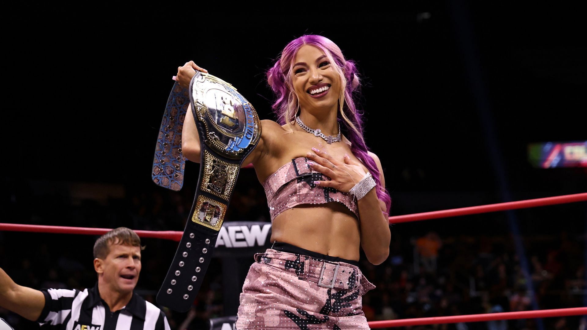 Mercedes Mon&eacute; is the current TBS Champion [Photo courtesy of AEW