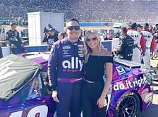 Alex Bowman’s girlfriend Chloe Henderson turns heads in chic all-black outfit following NASCAR finale