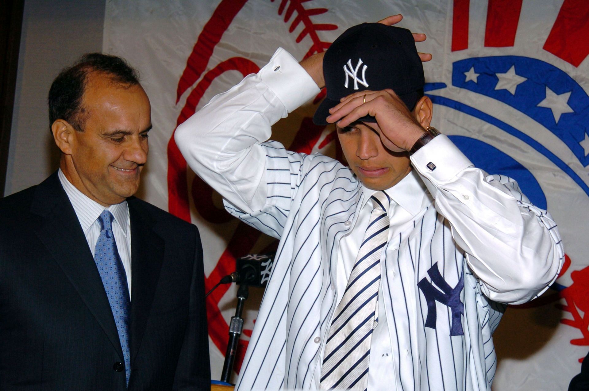 New York Yankees - Joe Torre and Alex Rodriguez (Photo via Getty)