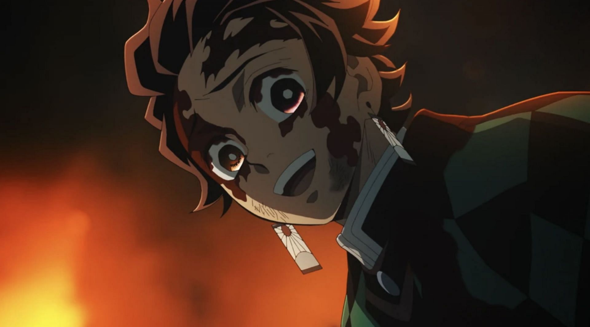 Tanjiro Kamado as seen in anime (Image via ufotable)