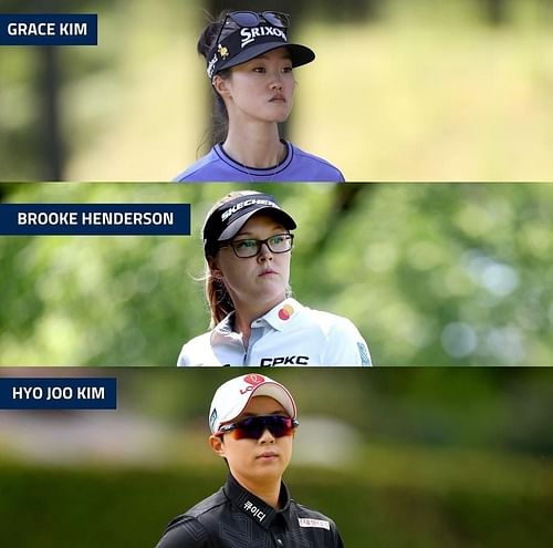 Grace Kim, Brooke Henderson, and Hyo Joo Kim | @lpga_tour on Instagram