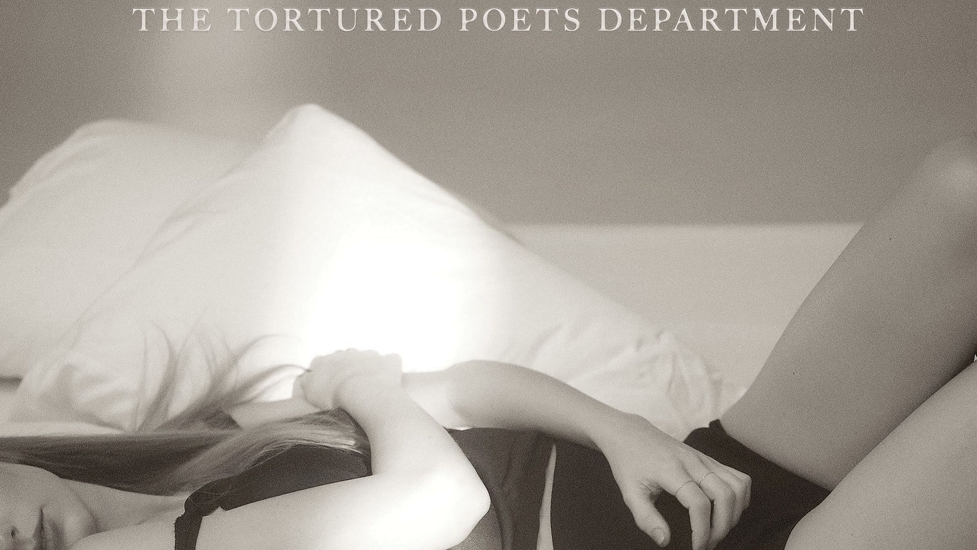 The official cover art for Taylor Swift&#039;s Grammy-nominated album &#039;THE TORTURED POETS DEPARTMENT&#039; (Image via X/@taylorswift13)