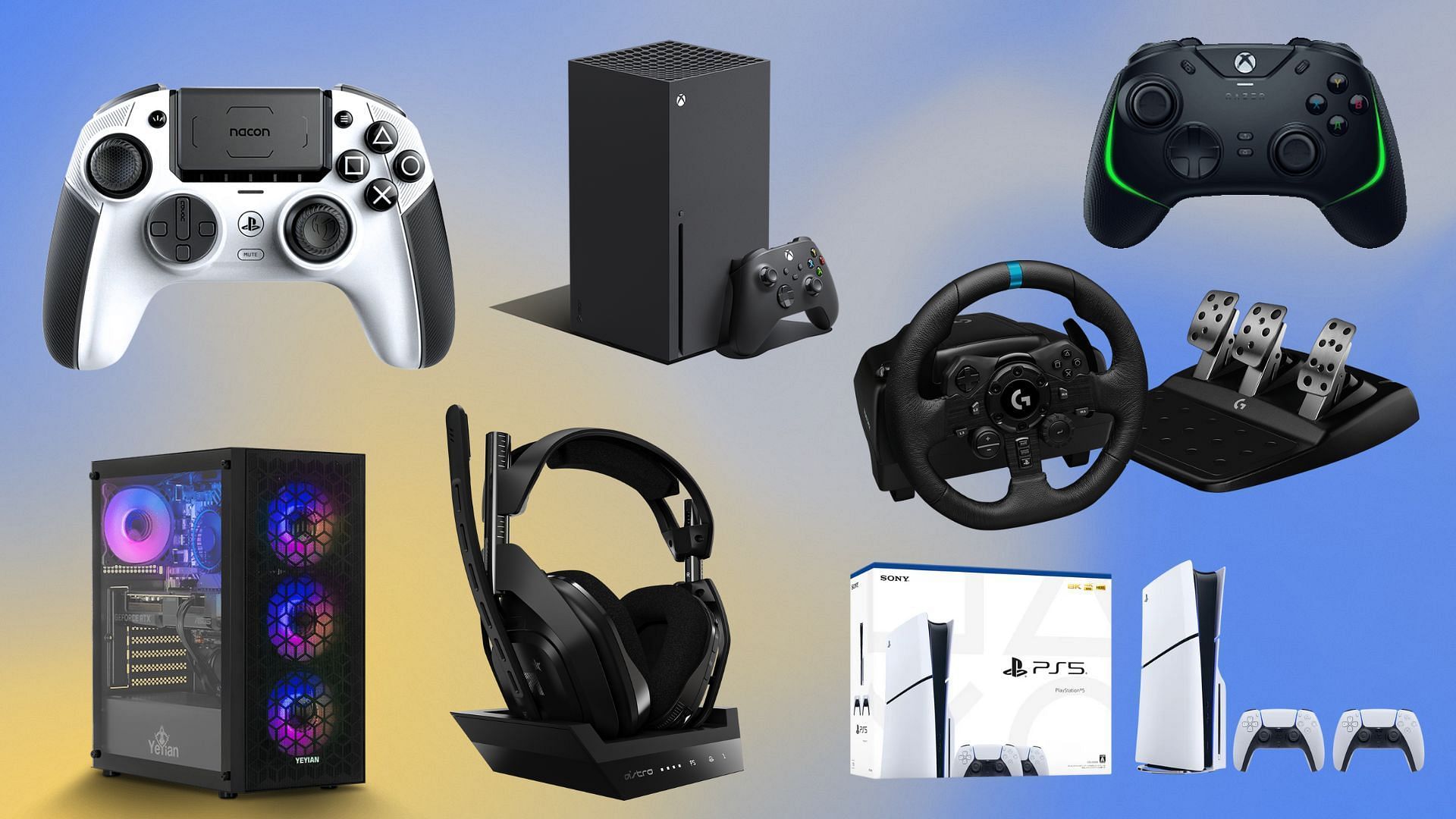 The best gaming equipment you must check out during Black Friday 2024 (Image via Logitech, Xbox, Razer, Newegg, Nacon, Sony)