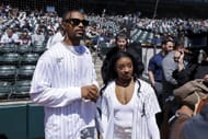 Simone Biles and Jonathan Owens at the MLB: Cincinnati Reds vs. Chicago White Sox (Source: Getty)