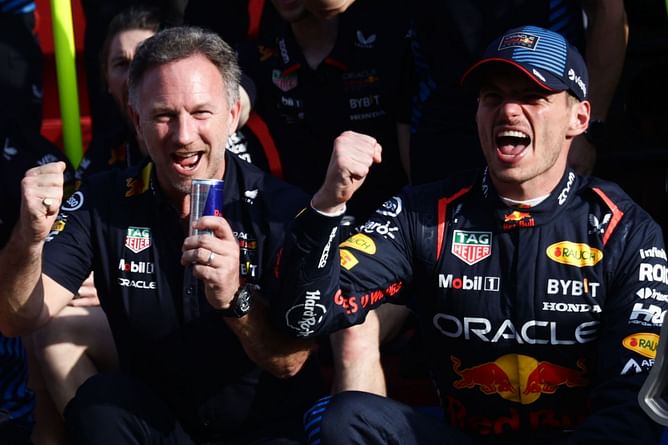 "Well I’m not gonna kiss you": Watch the hilarious exchange between Max Verstappen and Christian Horner after he won the F1 Brazilian GP