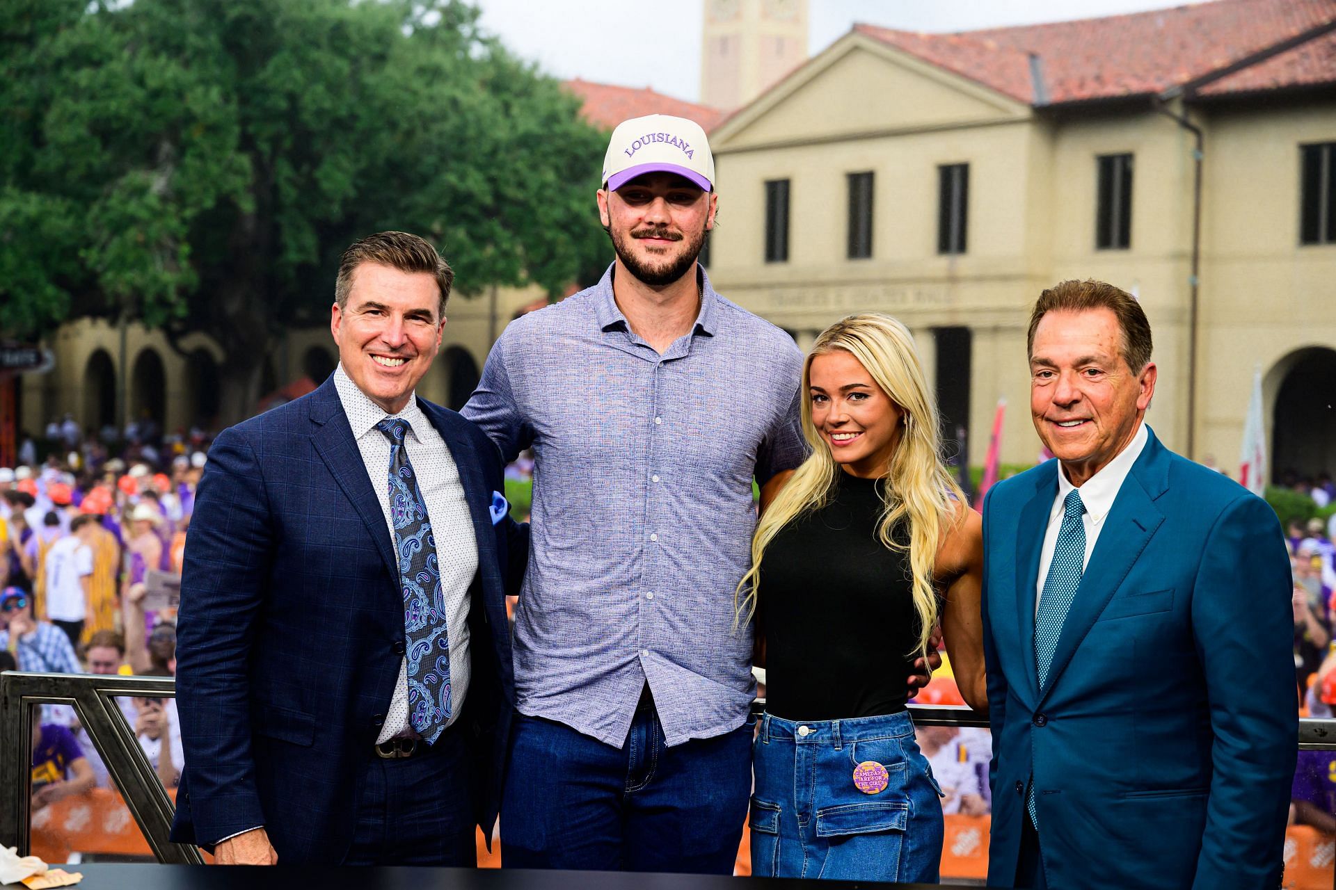 Dunne and Paul Skene during Alabama v LSU - Source: Getty