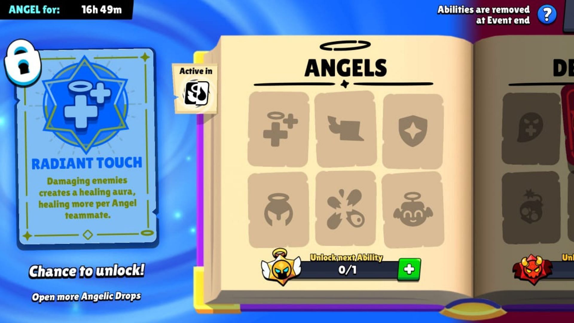 Radiant Touch Angelic ability (Image via Supercell)