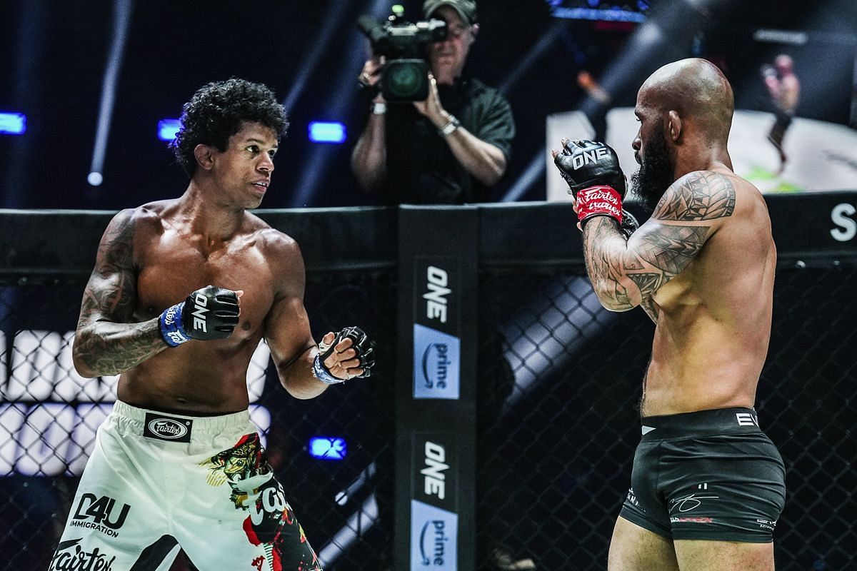 Adriano Moraes (Left) faced Demetrious Johnson (Right) in three iconic fights