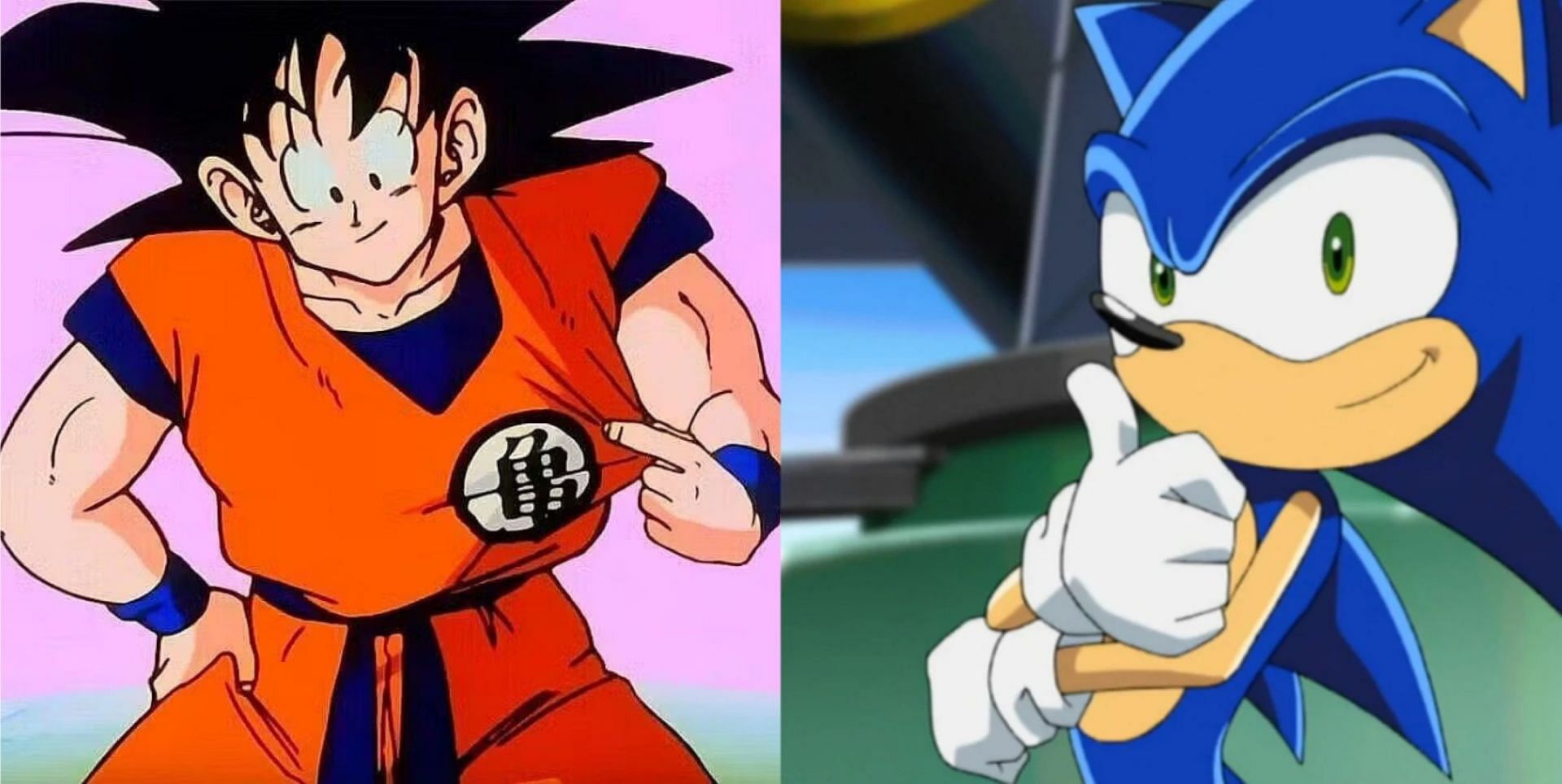 Dragon Ball and Sonic fans united over recent fanart (Image via Toei Animation and Sega)