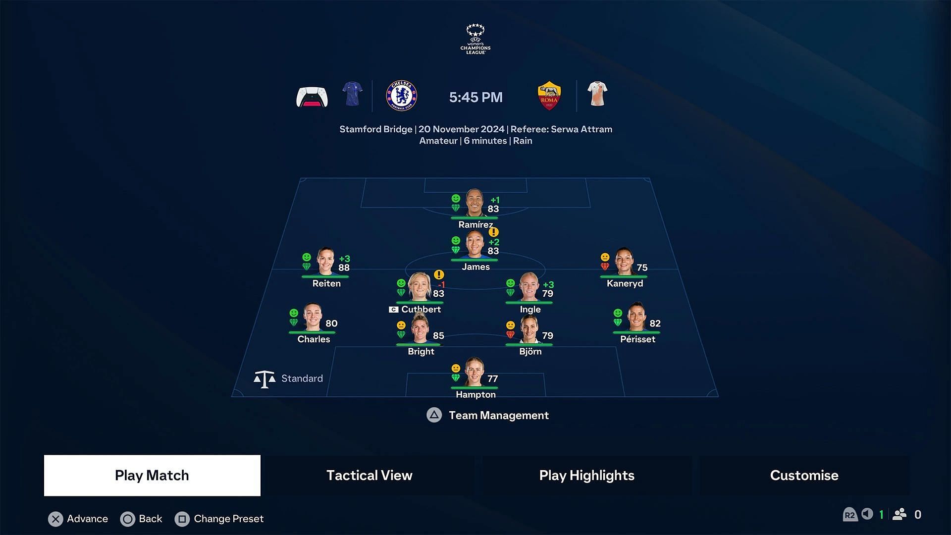 Good player management is key (Image via EA Sports)