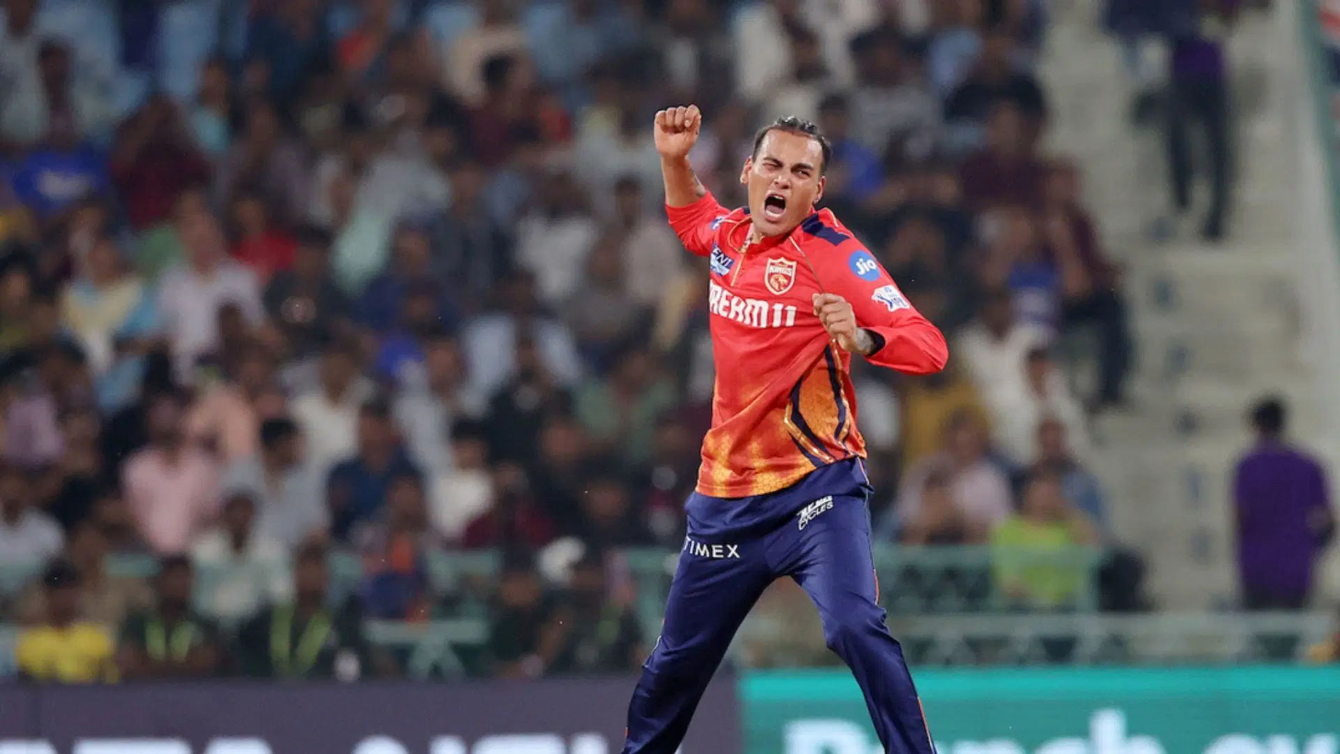 Rahul Chahar celebrates after picking a wicket for PBKS in 2024. Source: BCCI