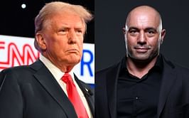 Donald Trump's immediate on-stage reaction to Joe Rogan's official endorsement only hours before election day