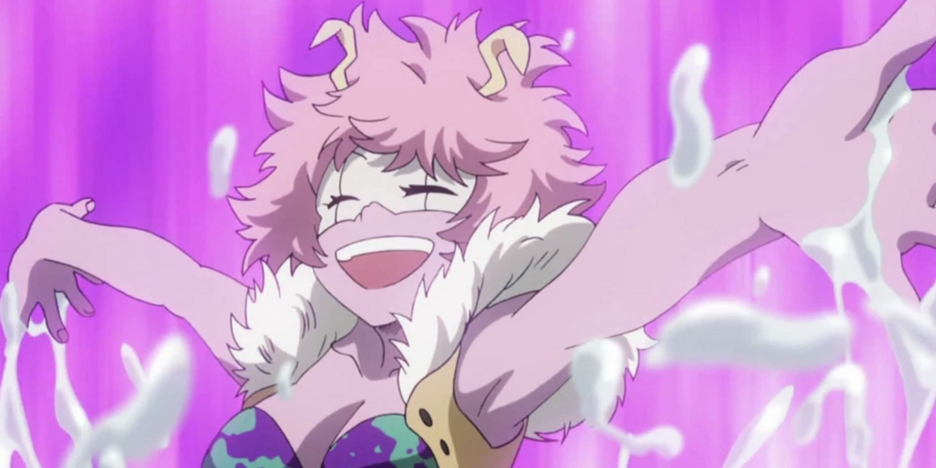 Mina Ashido as seen in anime (Image via Studio Bones)