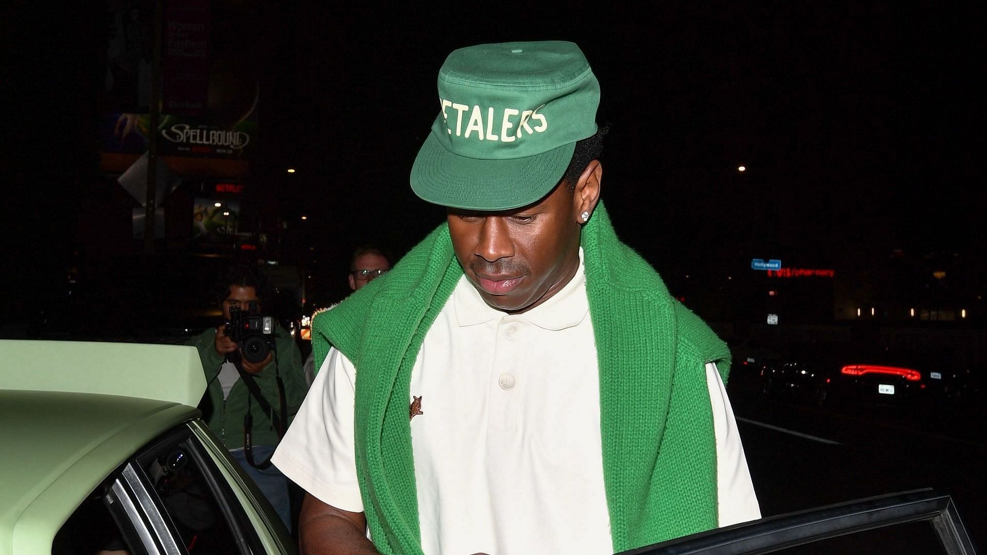 Tyler, the Creator is seen outside the GQ Men of the Year party at Bar Marmont on November 14, 2024 in Los Angeles, California. (Photo by PG/Bauer-Griffin/GC Images)