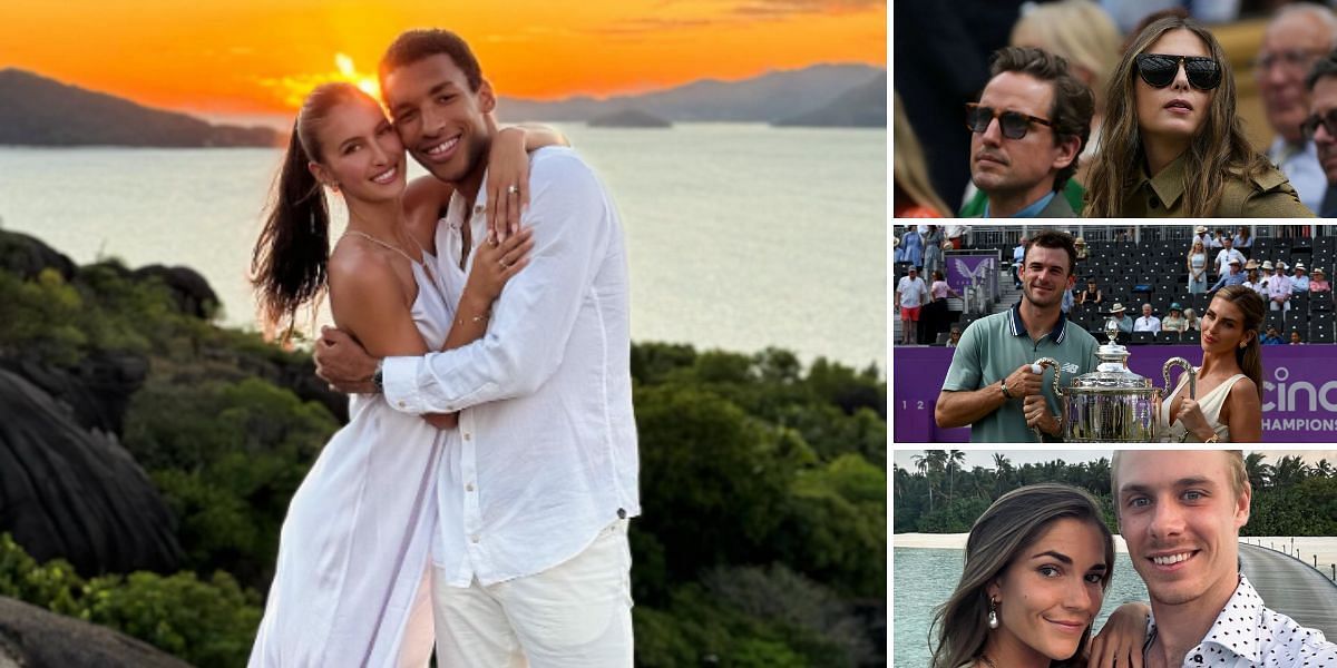 Felix Auger-Aliassime got engaged to long-time girlfriend Nini Ghaibi (Source: Getty, Instagram - @felixaliassime, @mirjambjorklund