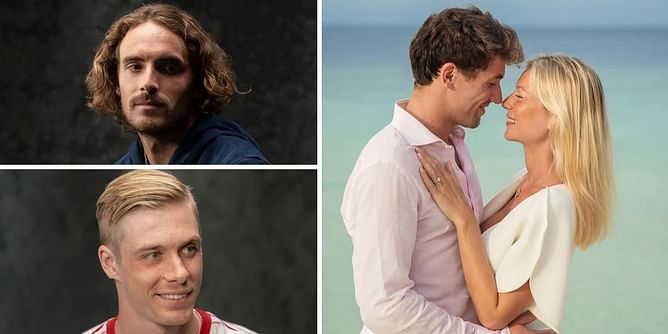 Stefanos Tsitsipas, Denis Shapovalov and others congratulate Casper Ruud on his engagement to girlfriend Maria Galligani