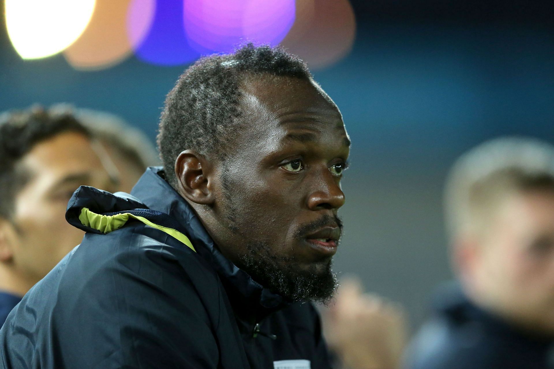 Usain Bolt during the pre-season match between the Central Coast Mariners and Central Coast Football in Gosford, Australia.(Image source: Getty)