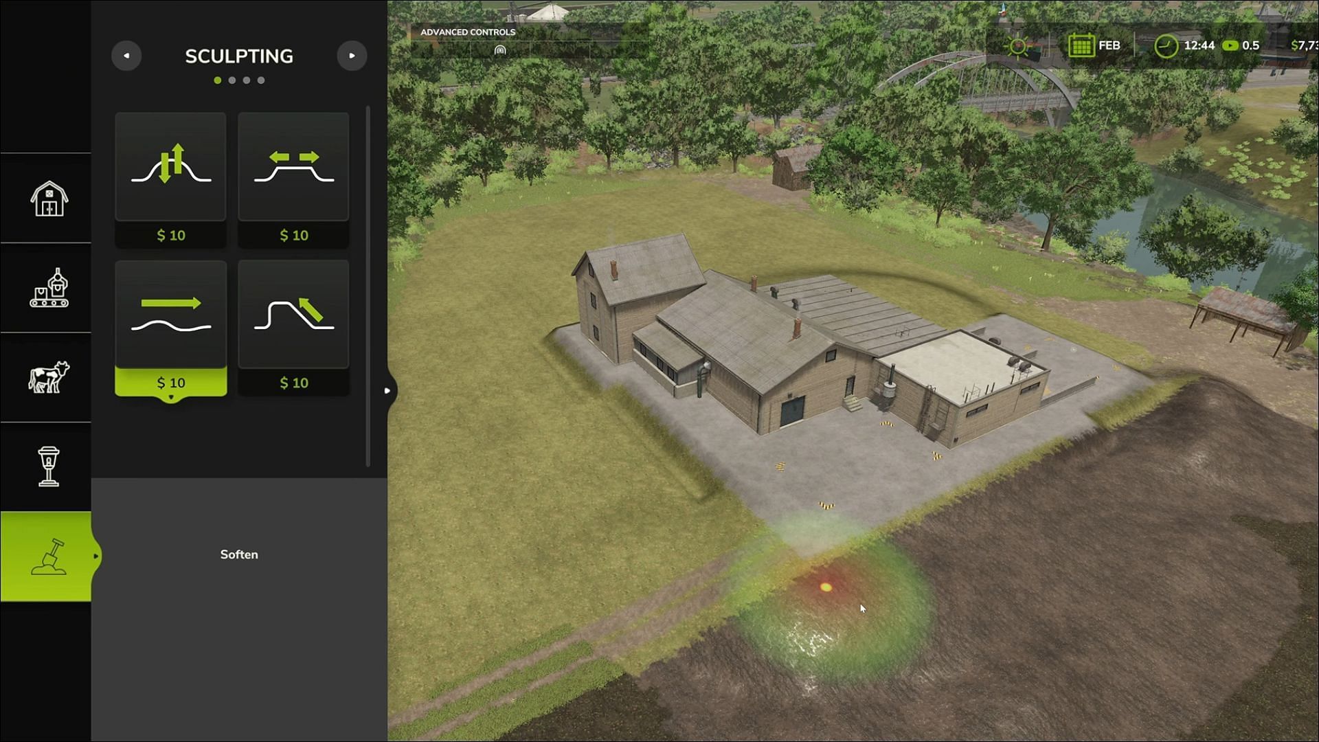 Edit, move, or paint in FS25 (Image via Giants Software)