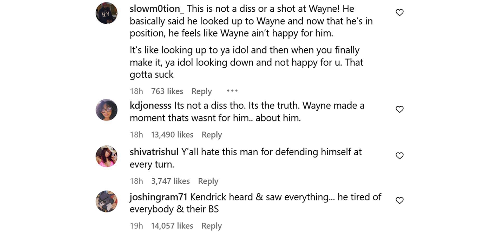 Comments reacting to the news (Image via Instagram/ @theshaderoom)