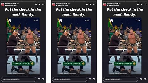 Pearce seemingly fines Orton on Instagram following Crown Jewel.