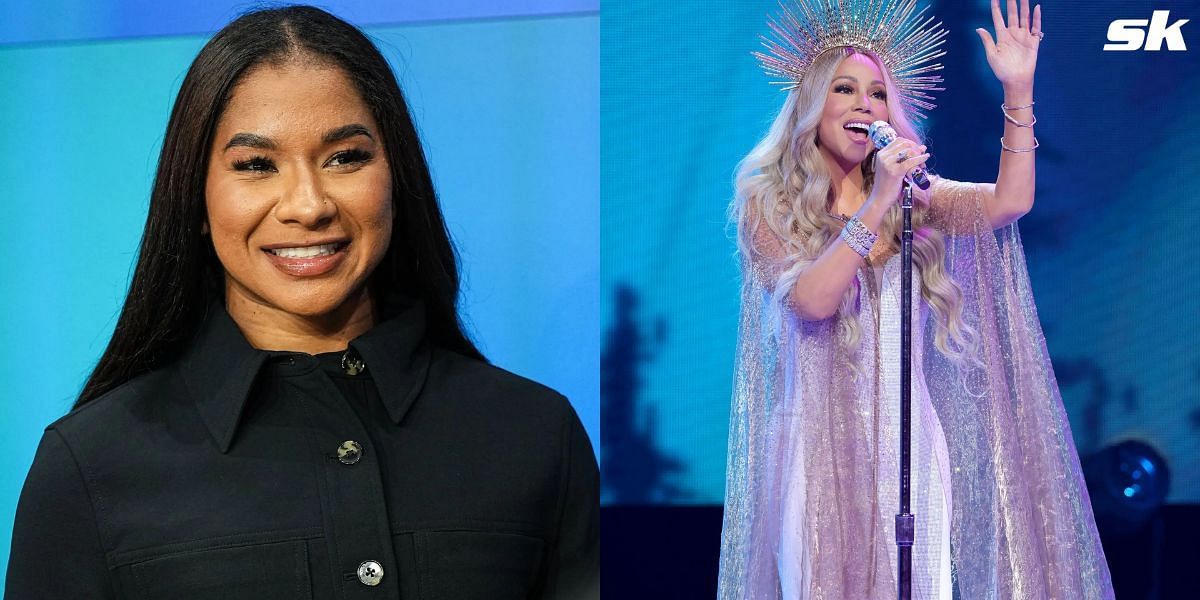 Jordan Chiles exudes joy on meeting Mariah Carey during the iconic pop star