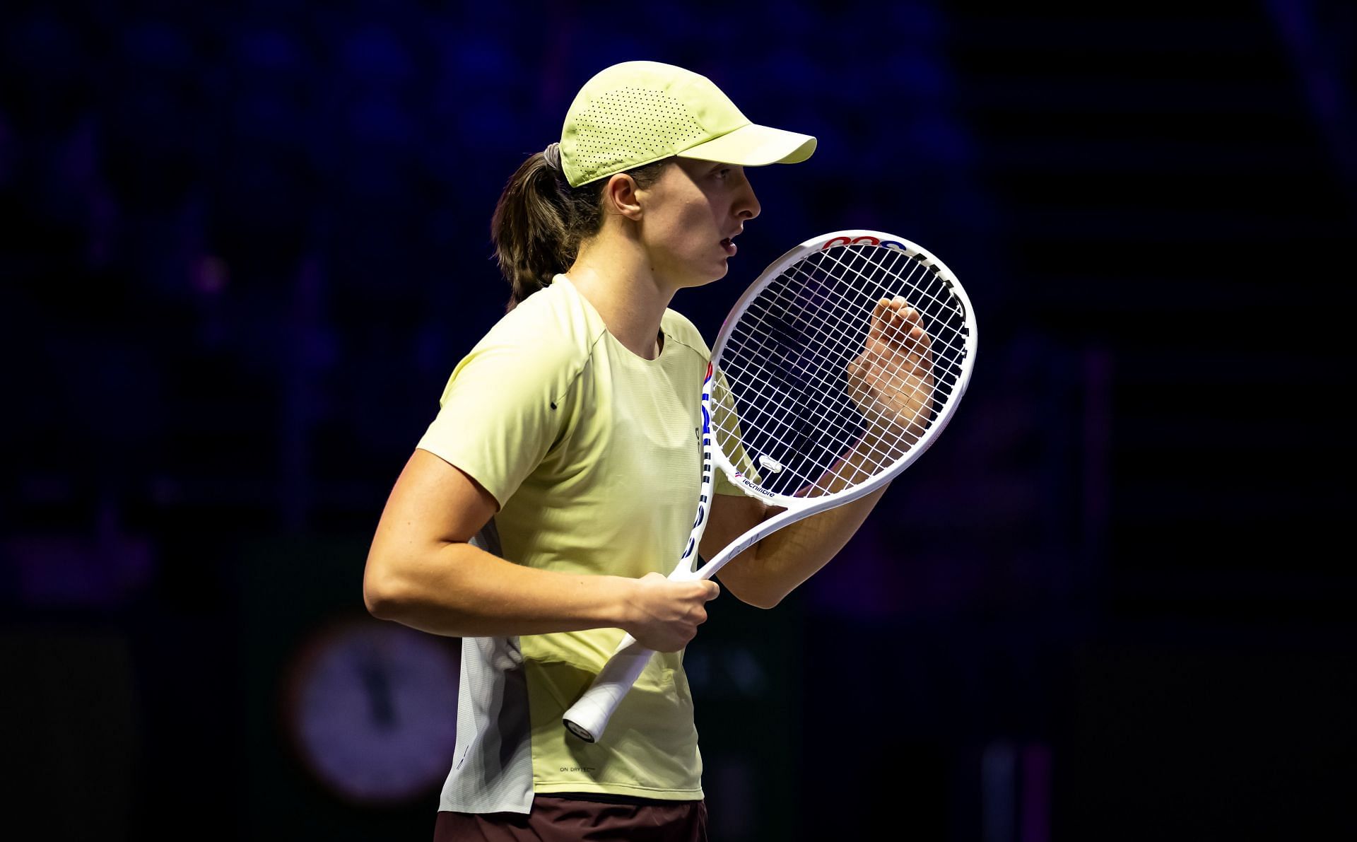 Iga Swiatek practicing ahead of the WTA Finals (Image Source: Getty)