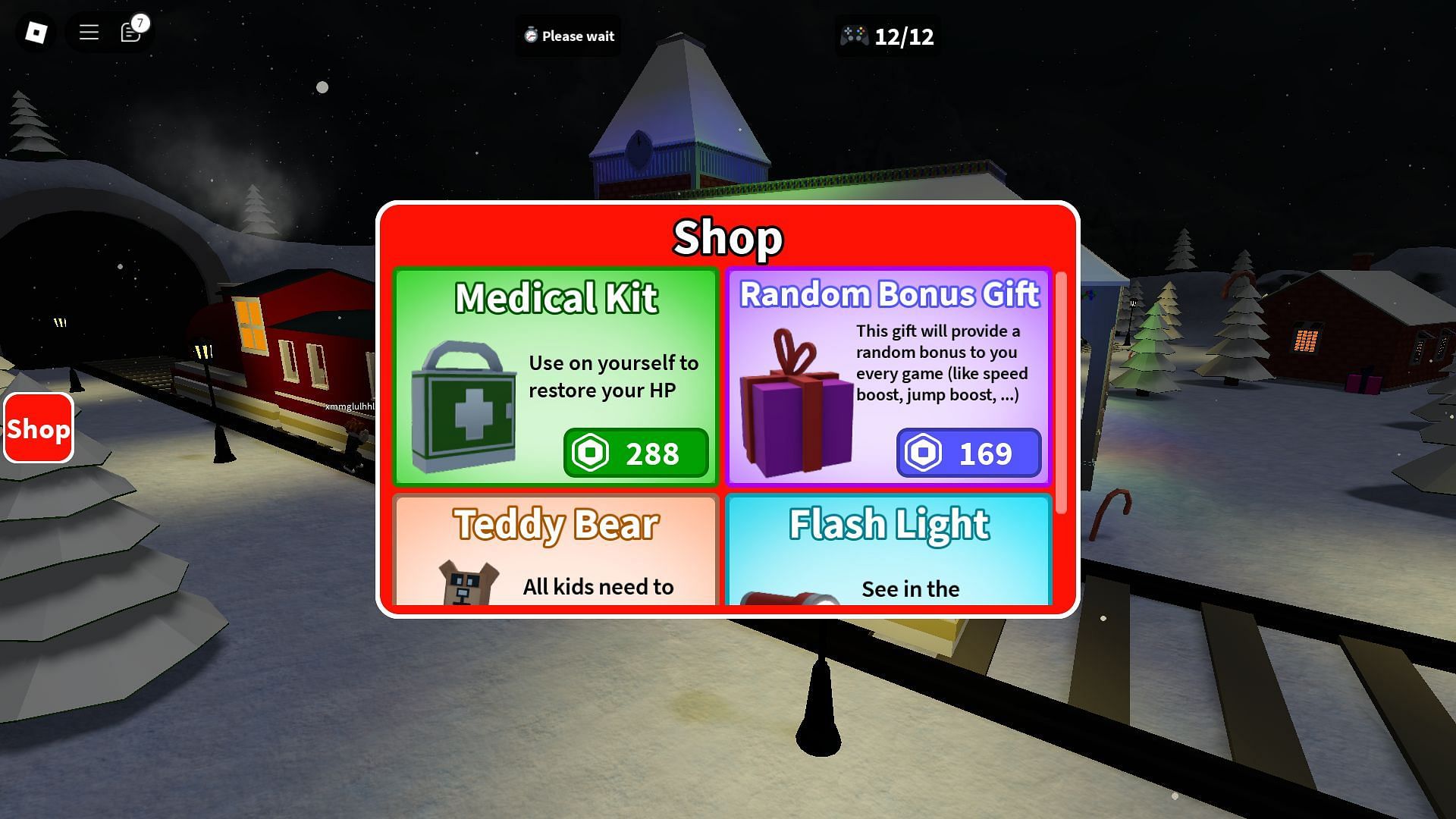 The in-game shop (Image via Roblox)