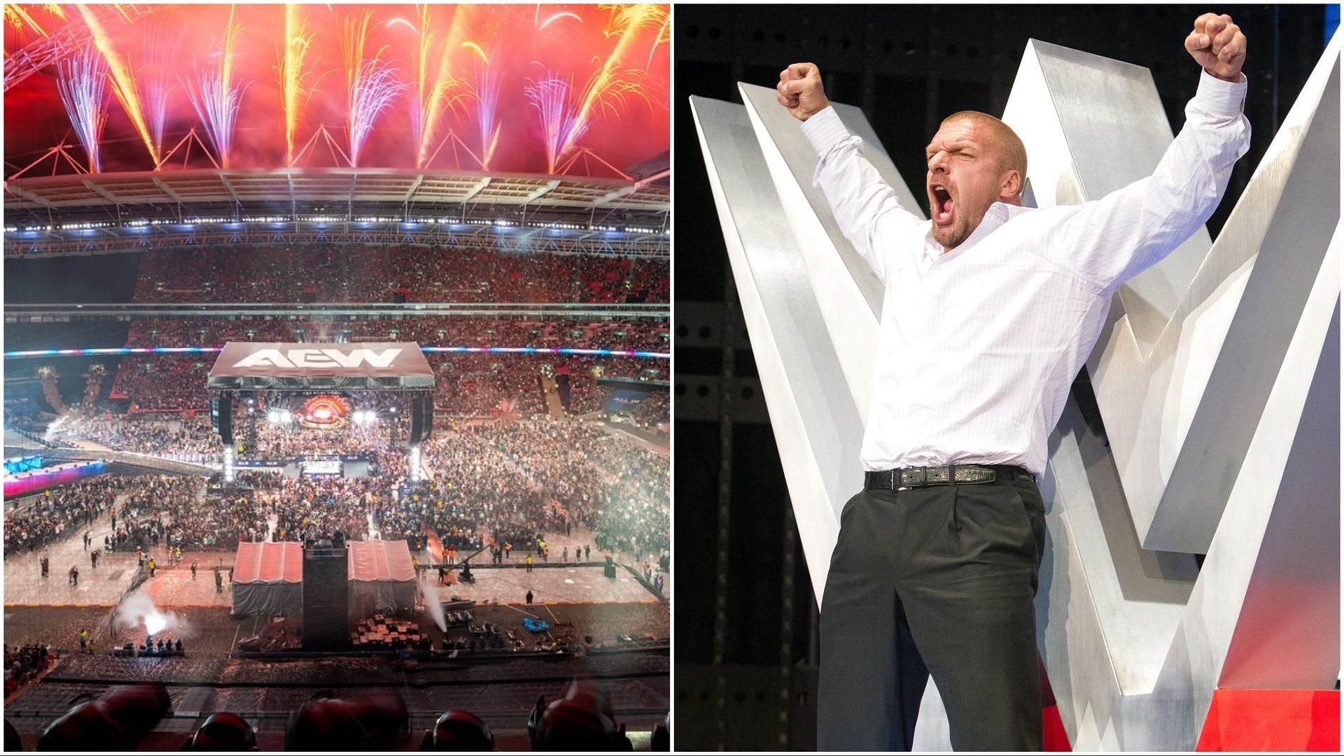 AEW All In at Wembley Stadium, WWE CCO Triple H poses