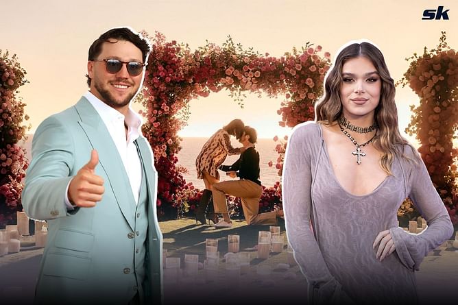 Josh Allen announces engagement to Hailee Steinfeld after romantic seaside proposal