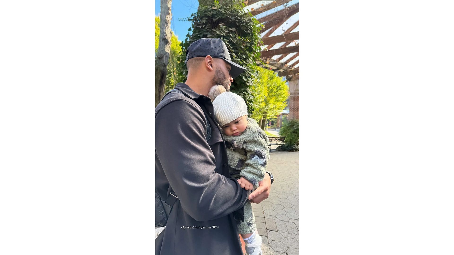 Dak Prescott and his daughter MJ Rose share one last mement together before his surgery [Image credit: @sarahjane IG]