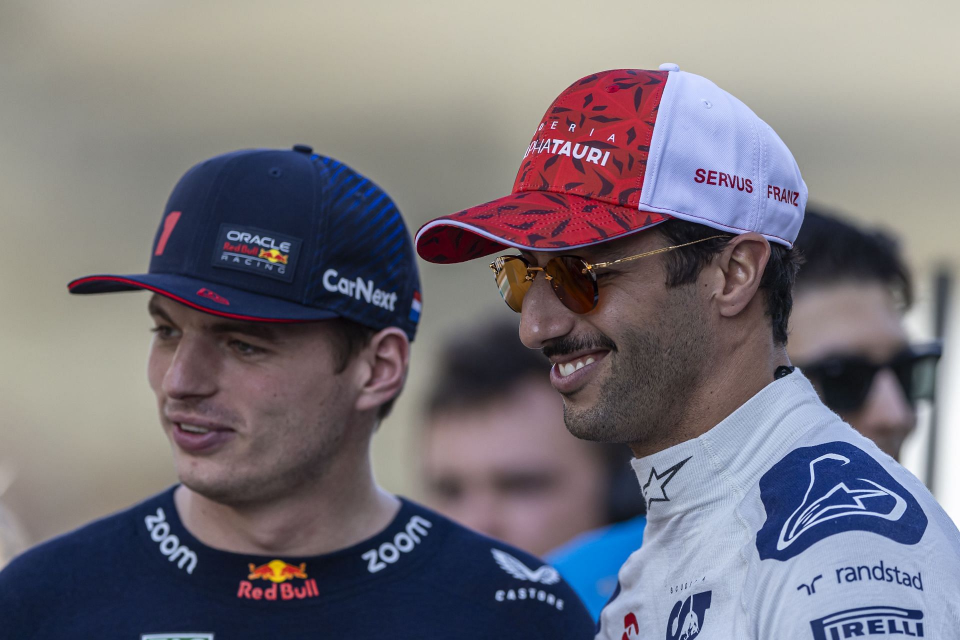 Max Verstappen and Daniel Ricciardo (from Left) (Source: Getty)