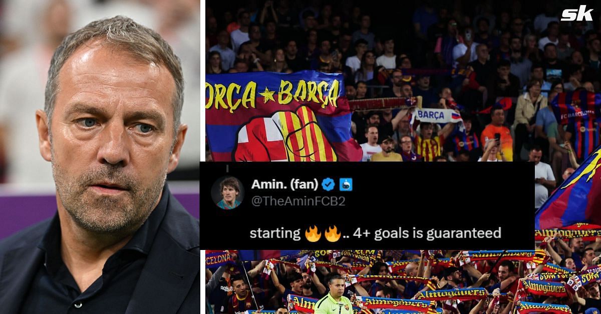 Barcelona fans react as star man returns to XI for LaLiga clash against Espanyol - Source: Both images from Getty, X/@TheAminFCB2