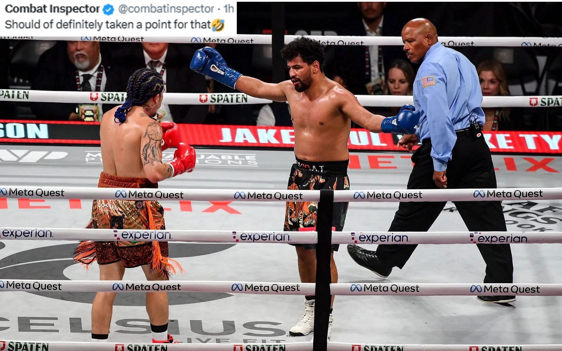 Neeraj Goyat (right) sends fans into hysterics for NSFW move against Whindersson Nunes [Image courtesy: Getty Images]