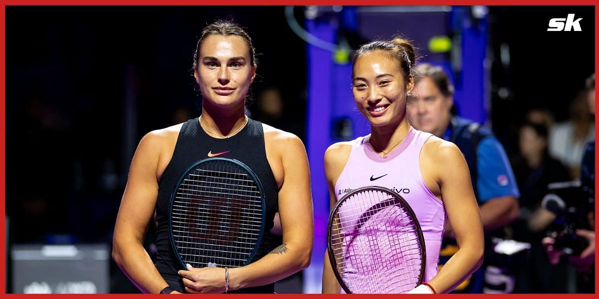 Aryna Sabalenka and Zheng Qinwen (Source: Getty)