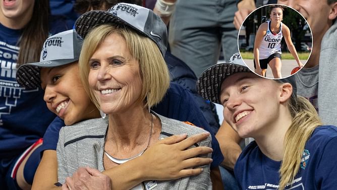 Nika Mühl reacts to UConn's Chris Dailey tribute to emphasize her legacy