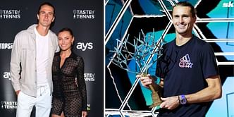 Alexander Zverev's girlfriend Sophia Thomalla playfully teases German about her "romantic" airport dinner after celebrating his Paris Masters triumph