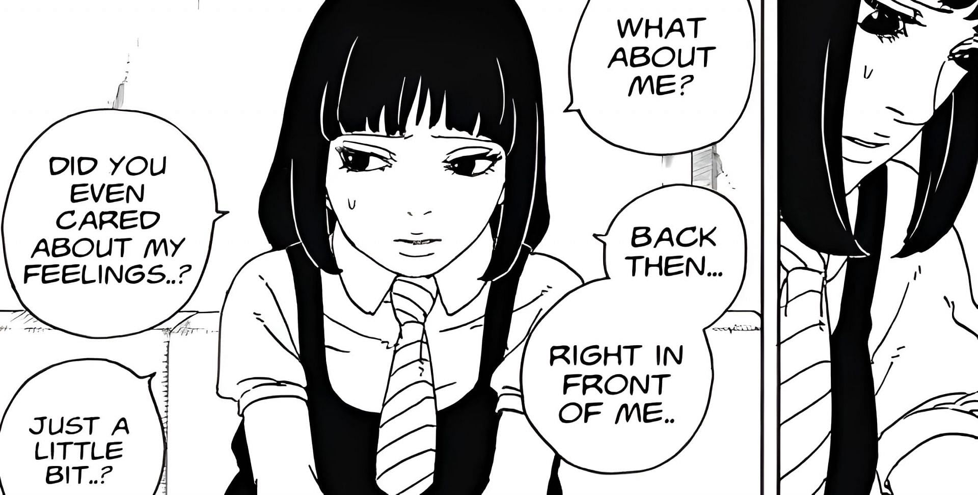 Sumire expressing her feelings (Image via Mikio Ikemoto and Masashi Kishimoto/Shueisha)